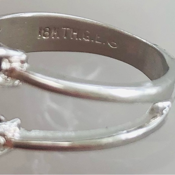 Antique Sapphire Ring 18K THGL - Picture 5 of 5